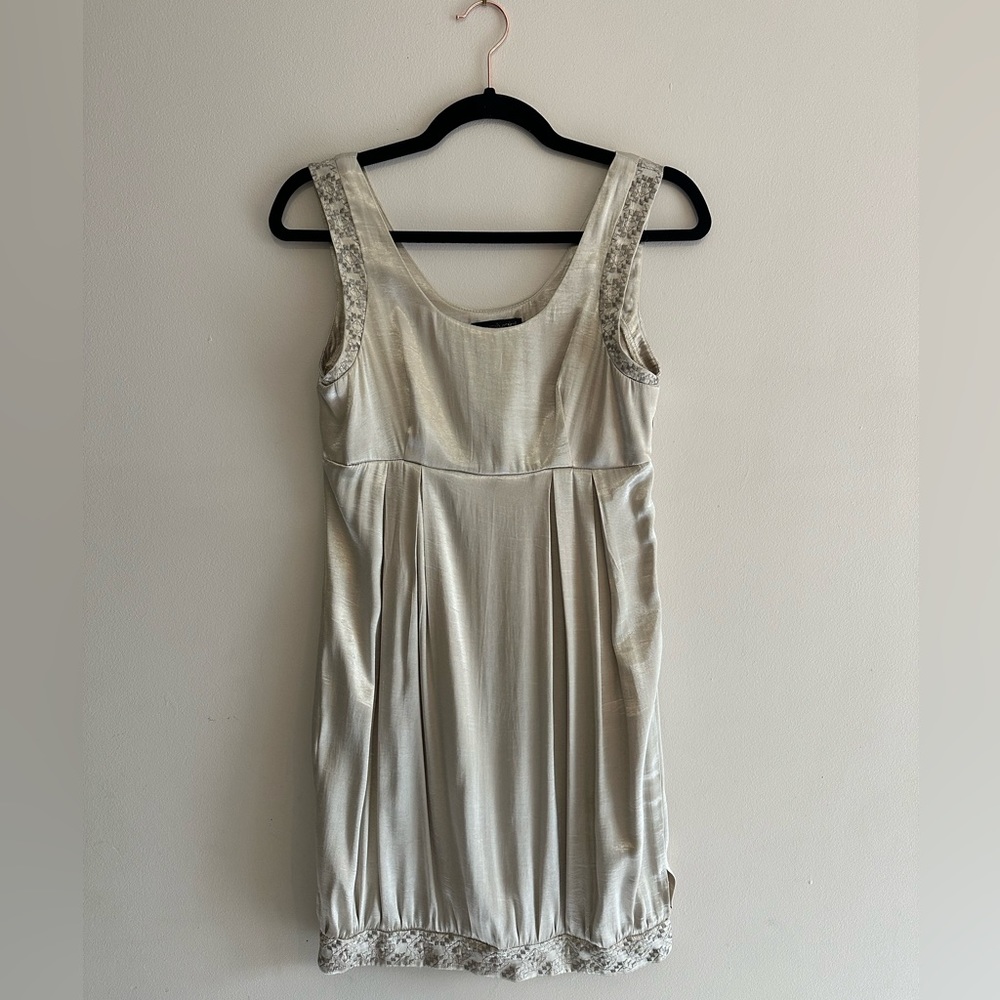 Lovelygirl Light Gold Dress Size S